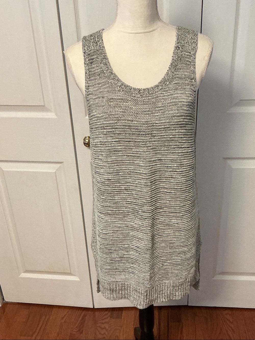 Lou & Grey Marled Gray Knit Tank